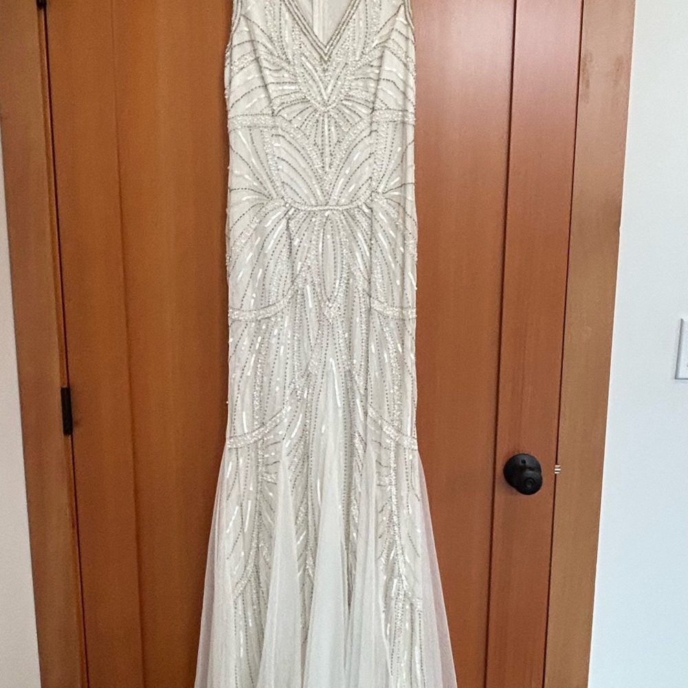 Lulu's Ivory Beaded Bridal Gown